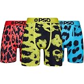 PSD Underwear Mens Boxer Briefs - Animal Print, Standard Length Packs and Singles, Soft &amp; Breathable Boxer Briefs for Men