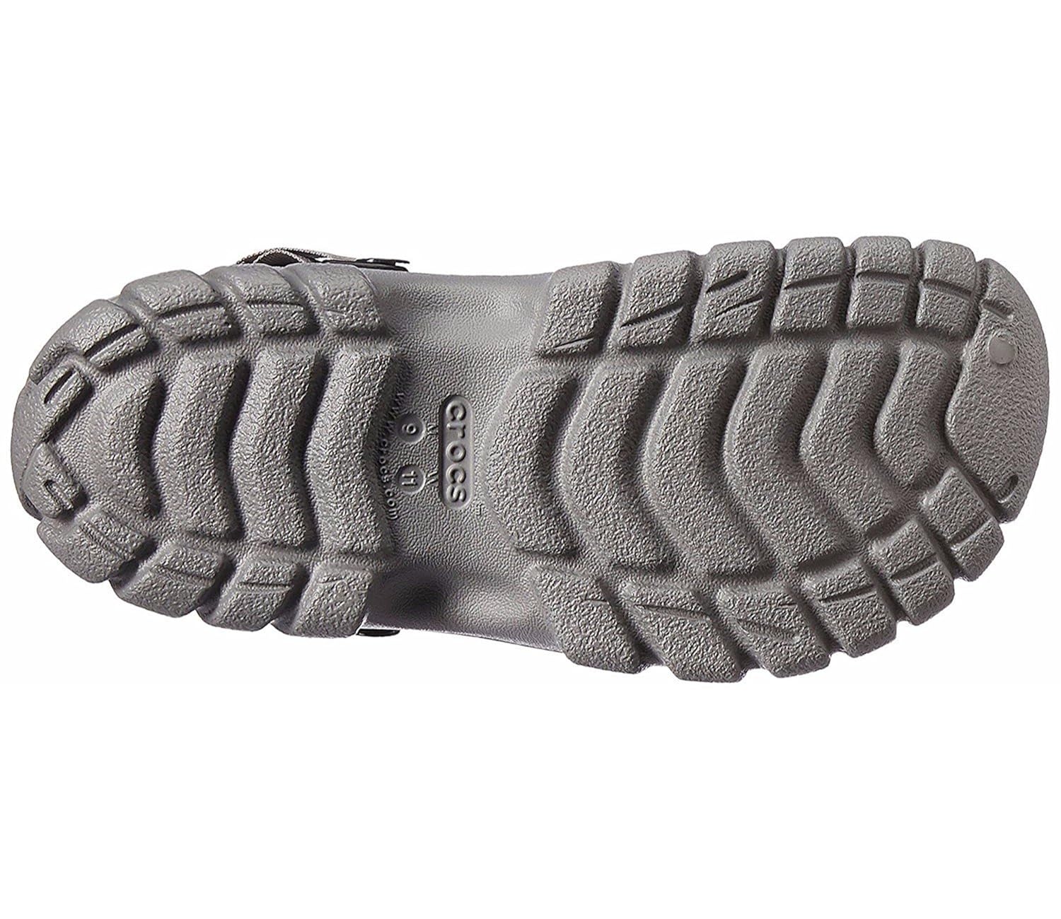 crocs unisex smoke charcoal rubber clogs (crocs_887350746198) -m9w11