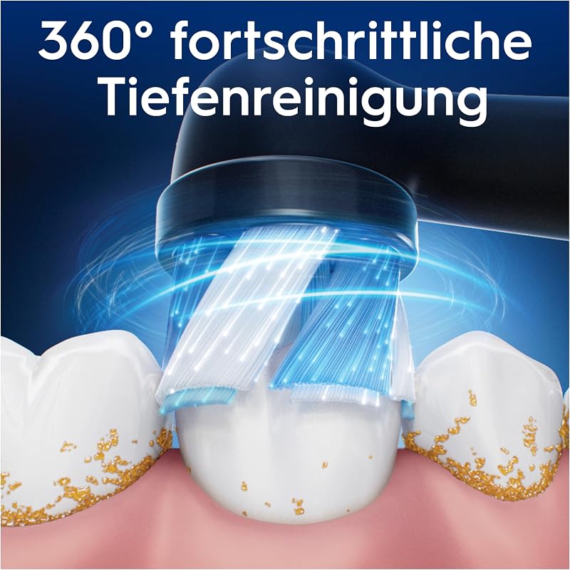 iO Aufsteckbürsten Sanfte Reinigung, Schwarz, 8 Stück
