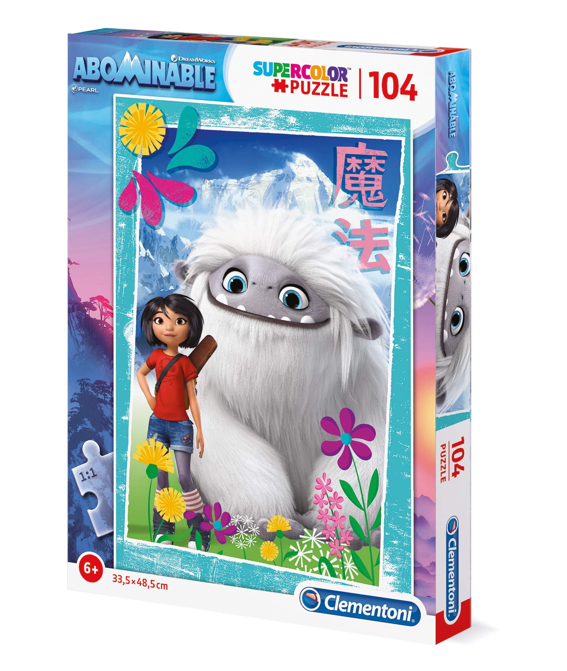 Clementoni - 27272 - Supercolor Puzzle - Abominable - 104 pieces - Made in Italy - jigsaw puzzle children age 6+