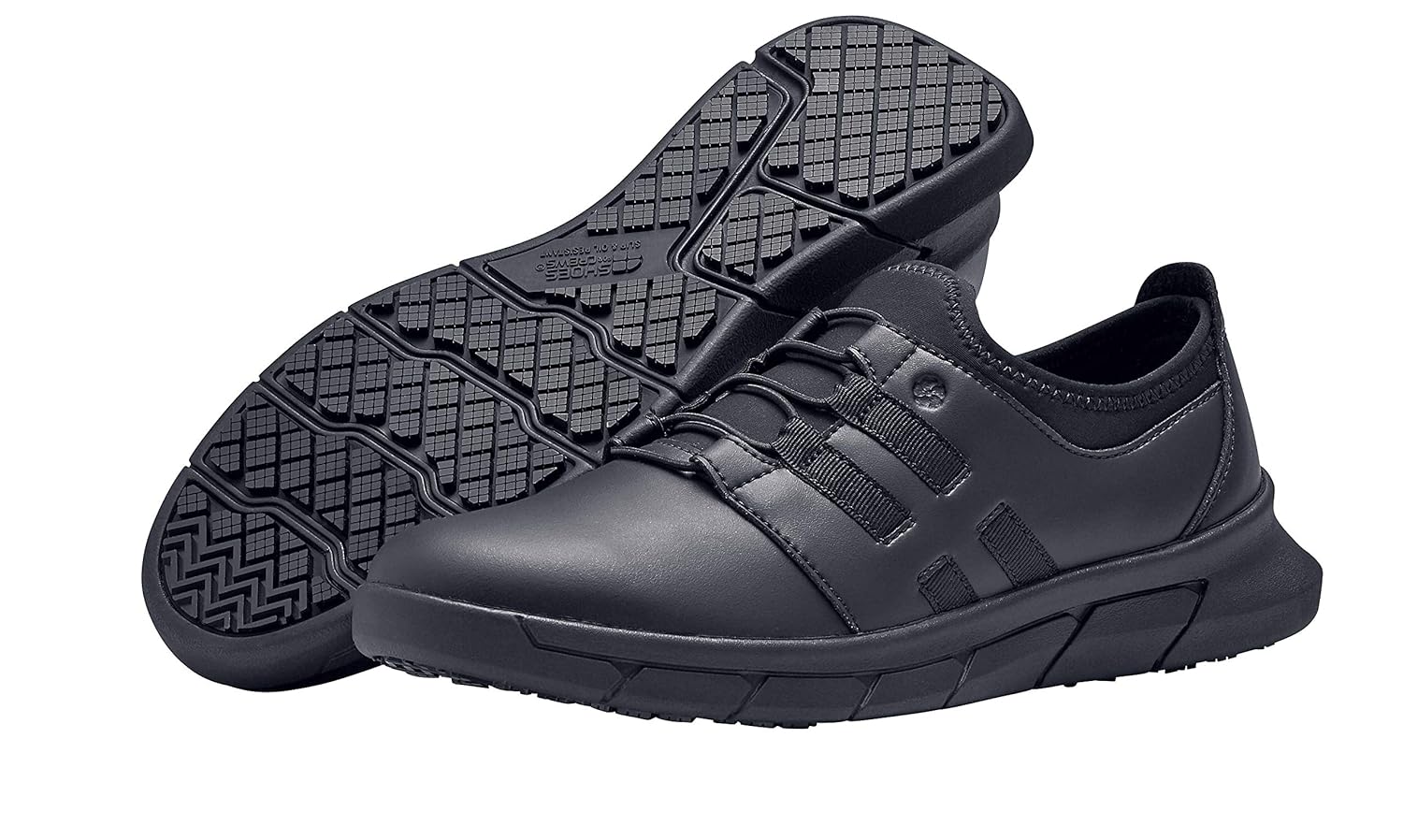 all black slip resistant shoes