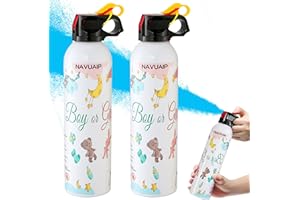 NAVUAIP Large Gender Reveal Fire Extinguisher, Gender Reveal Color Smoke Powder Spray, 2 Pcs Blue Blaster Only for Baby Boy with Blue Smoke Suitable for Gender Reveal Party, 100% Biodegradable Party Supplies
