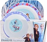 Disney Frozen Kids Tableware Set 3 Piece PP Plate Bowl Cup Tumbler 36m+ view 2