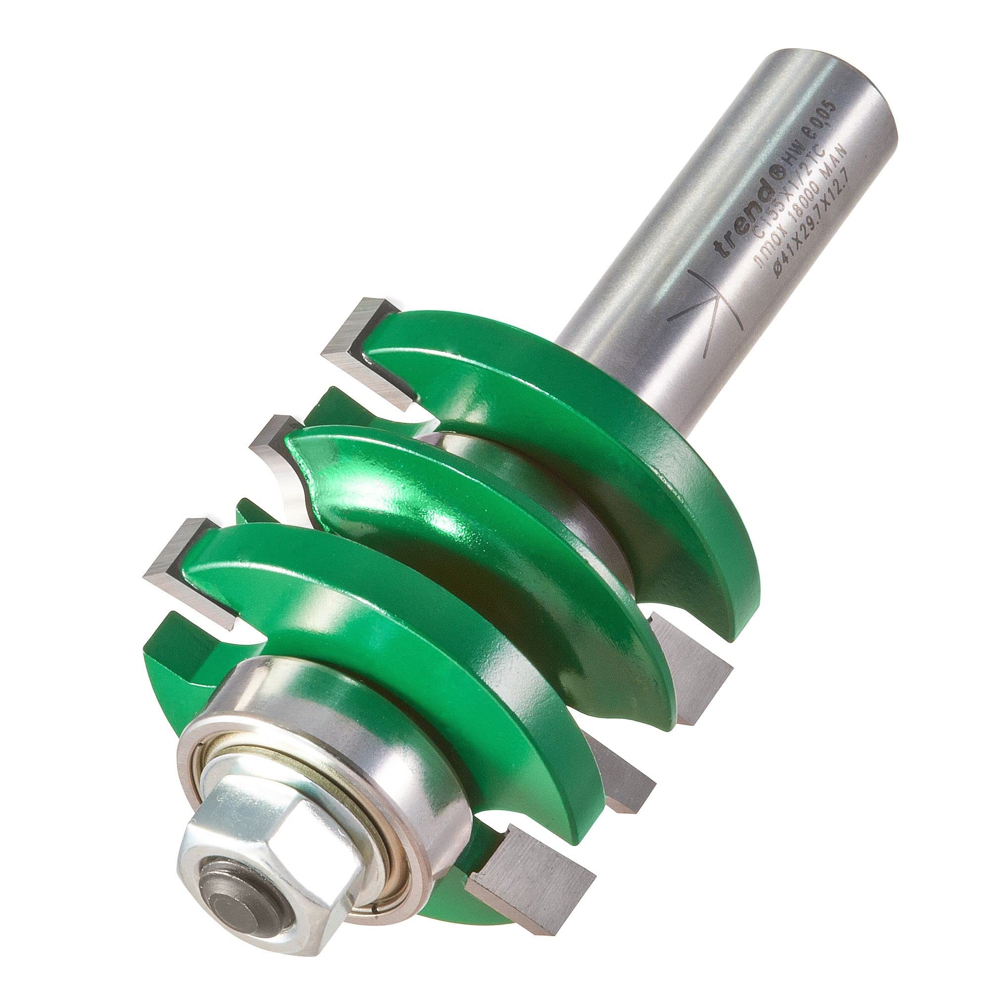 Trend CraftPro Profile Scriber Ogee Router Cutter Set, 1/2 Inch Shank with 4mm Radius, Tungsten Carbide Tipped, C155X1/2TC