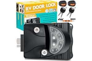 XTEILC RV Keyless Entry Door Lock, RV Door Lock, Keyless Entry RV Door Lock, Zinc Alloy RV Door Lock, RV Door Lock Keyless Entry for Travel Trailer Camper, Will Only Fit 2.75" x 3.75" Lock Hole