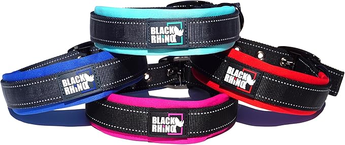 black rhino dog collar