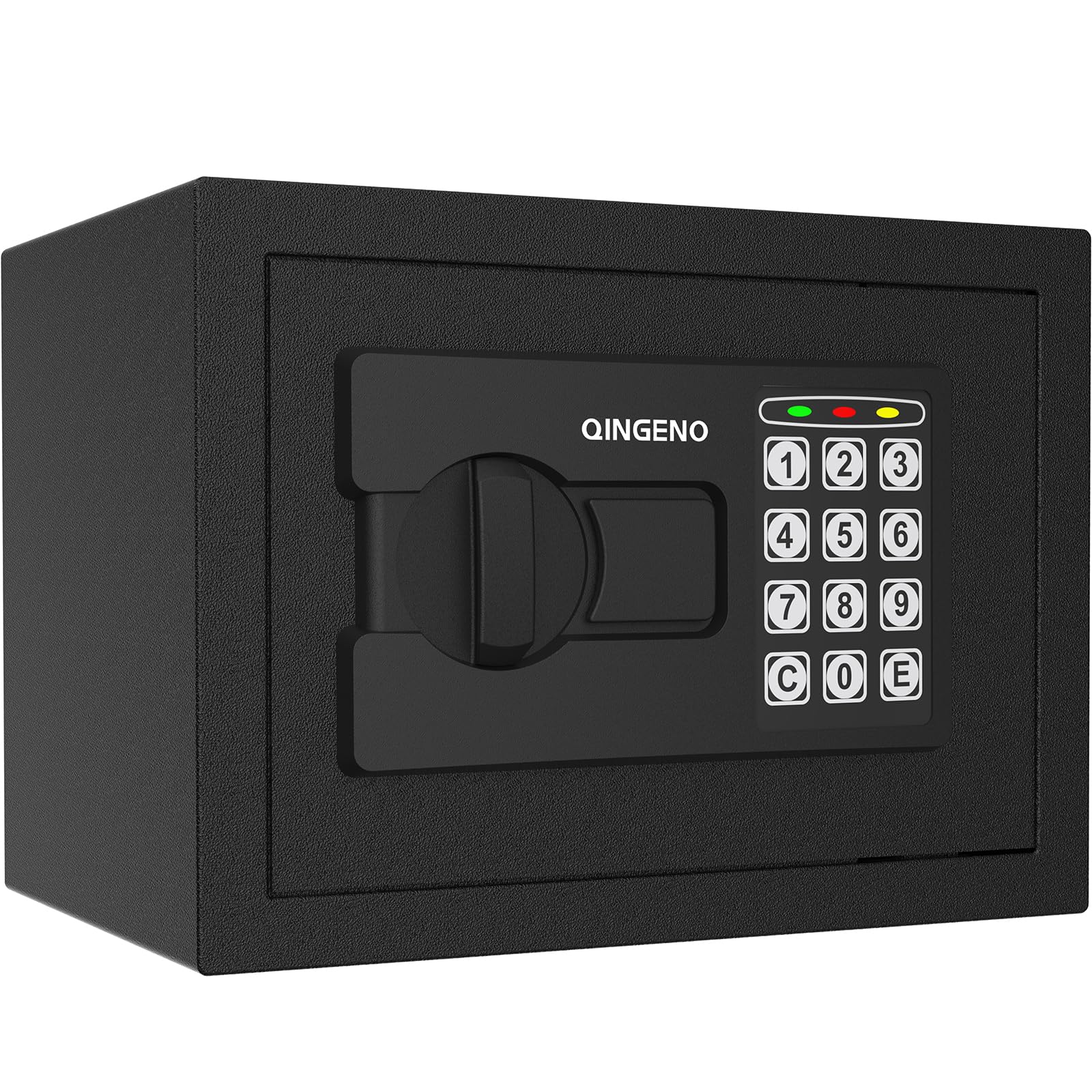 Photo 1 of QINGENO Safe Box with Digital Electronic Security Keypad,Mini Small Safe,Money Safe,Wall or Cabinet Safe for Home/Office/Travel/Business Use