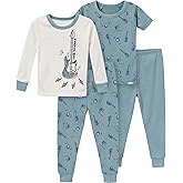 Gerber Baby Boys' Toddler Snug Fit 4-Piece Pajama Set