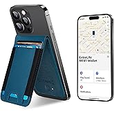 ExtreLife for Magsafe Wallet, Works with Apple Find My, Magnetic Wallet for iPhone 17/16/15/14/13/12 Series, 8-Card Holder, Adjustable Stand, RFID Blocking, Blue