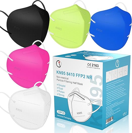 FFP2/KN95 Multicolour Face Mask, 5Layer Protective FFP2 Mask CE