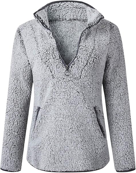 zip up sherpa hoodie