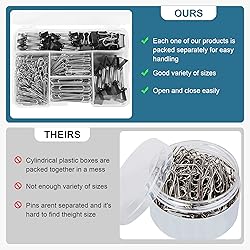 Binder Clips Paper Clips Assorted Sizes, 340pcs