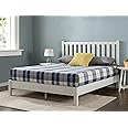 ZINUS Wen Deluxe Platform Bed Frame with Headboard Solid Foundation, Wood Slat Support, No Box Spring Needed. Easy Assembly, Queen, White