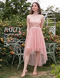 BeryLove Homecoming Dresses for Teens Sequin Formal