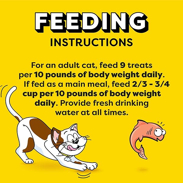 TEMPTATIONS JUMBO STUFFED CAT TREATS, CRUNCHY AND SOFT CAT TREATS, SAVORY SALMON FLAVOR, 14 OZ. TUB