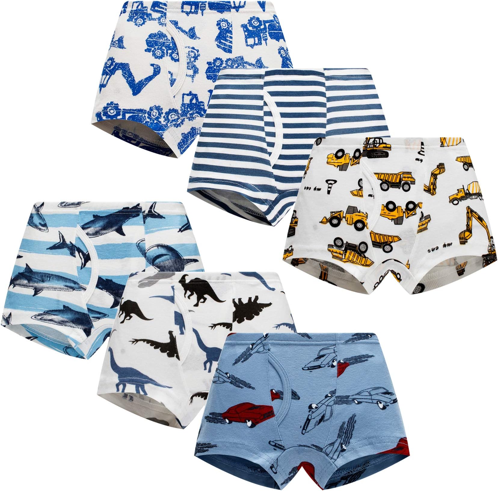 Winging DayLittle Boys' Cotton Brief Soft Underwear Multipack