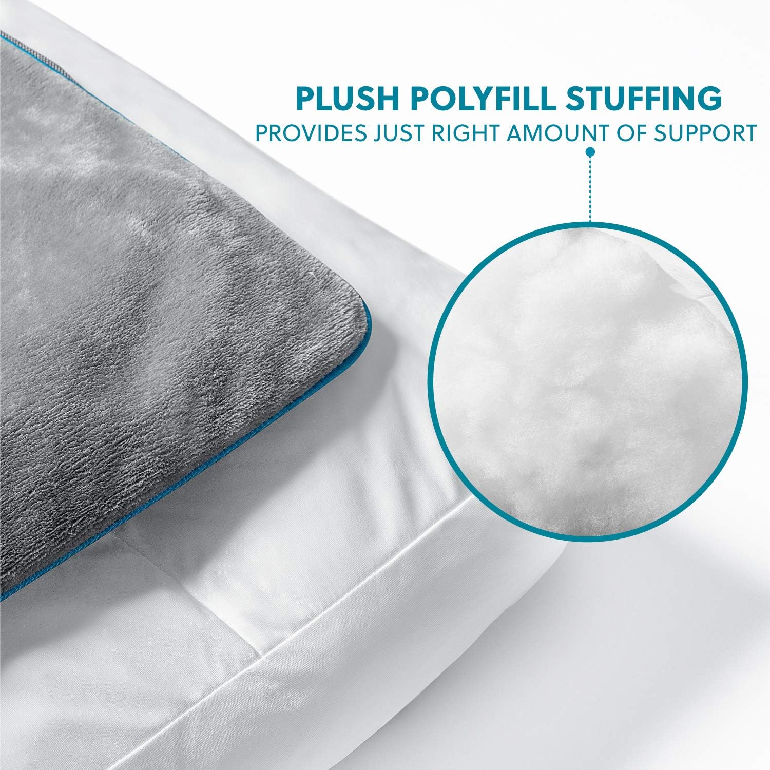Bedsure Waterproof Dog Beds for Large Dogs - Up to 75lbs Large Dog Bed with Washable Cover, Dog Bed Pillows, Grey : Pet Supplies