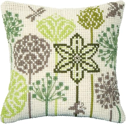 Amazon Com Embroidery Counted Cross Stitch Kit Pillow Charivna