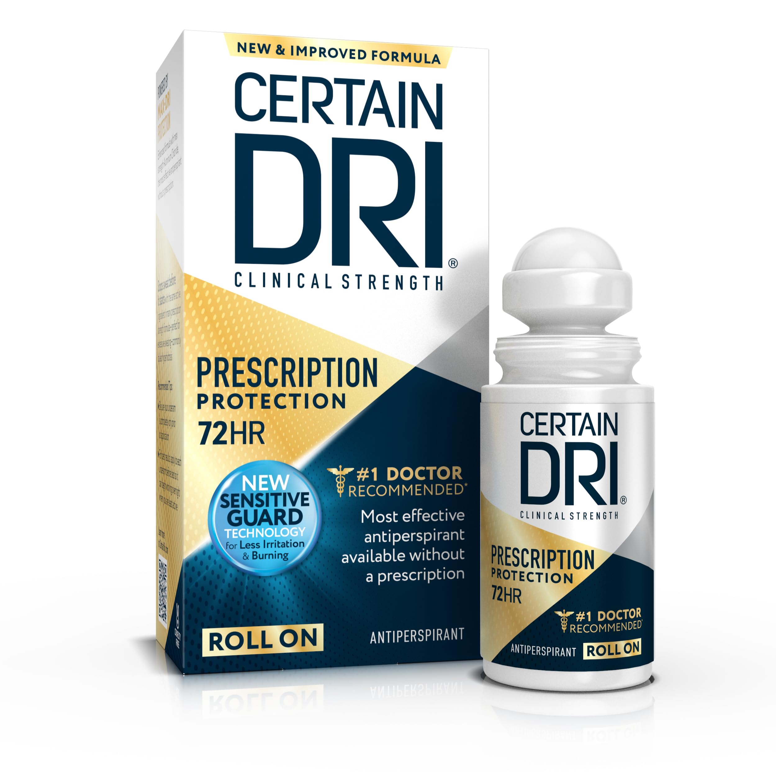 Certain Dri Anti-Perspirant, Roll-On, Pack of 1, 1.2 oz