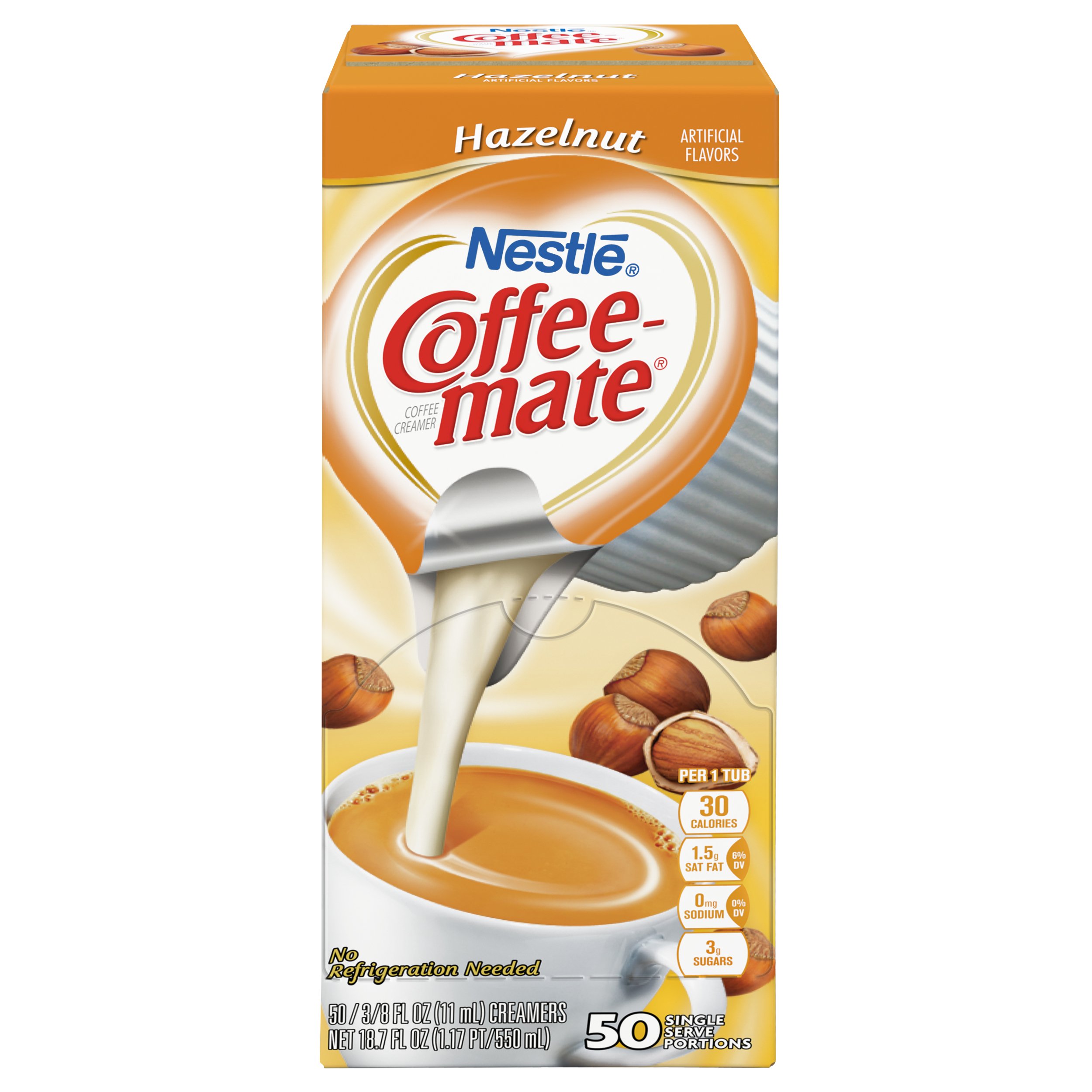 NESTLE COFFEE-MATE Coffee Creamer, Hazelnut, 0.375oz liquid creamer singles, 50 count - Image 3