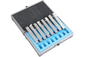 Accusize Industrial Tools 3/8'' 8 Pc Hss Tool Bit Set, Pre-Ground for Turning and Facing Work, 2662-2003
