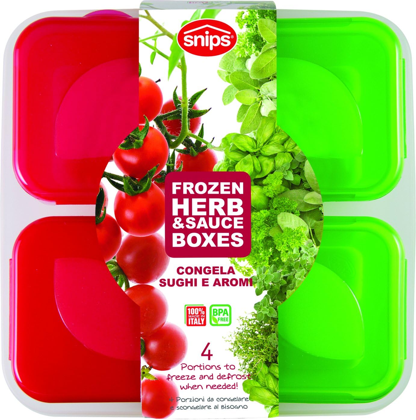 Snips Food Container Frozen Sauce And Herb Boxes, 33060, Multi-color - Image 4