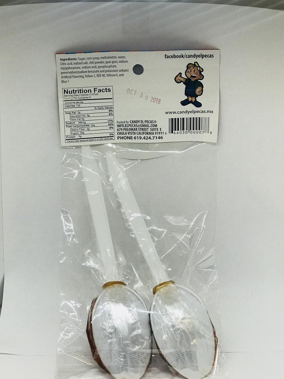 Candy El Pecas Cucharitas Tamarind Spoons 12 Baggies Amazon Com Grocery Gourmet Food