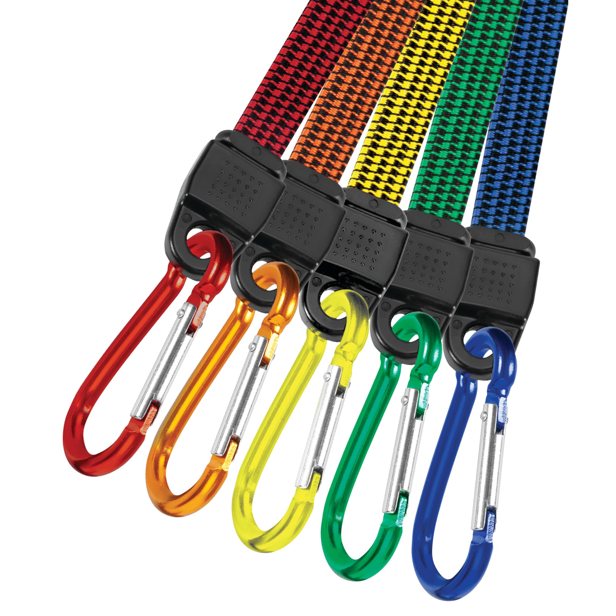 Performance Tool W1449 5pk Flat Carabiner Bungee Cord — image 1