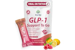 STAY-WELL NATURALS GLP-1 Supplement | Natural GLP-1 Production | GLP 1 Booster Drink Mix to Control Appetite and Cravings | Great Tasting Metabolic Support - Yerba Mate, Garcinia Cambogia, Berberine [Raspberry Lemonade]
