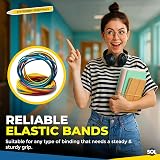 SOL 400pk Coloured Elastic Bands Thick Rubber Loops Assorted Sizes view 4
