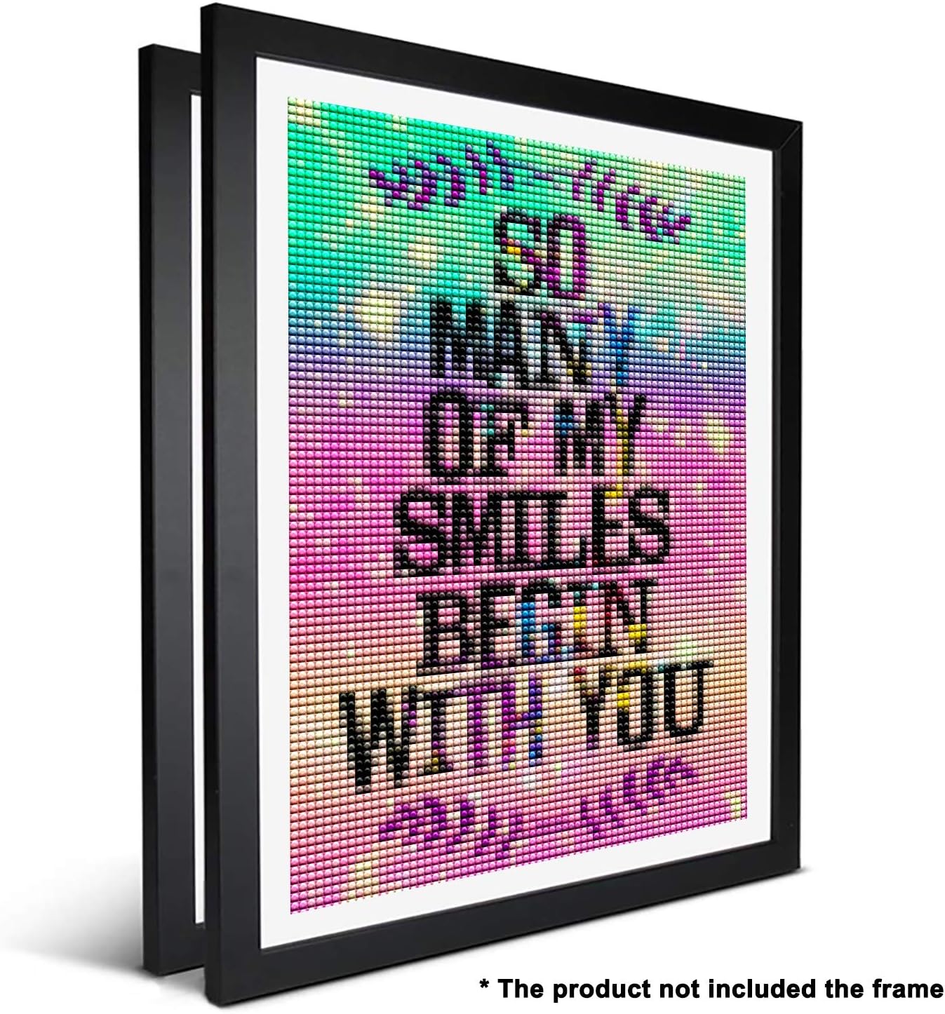 Ginfonr 5D DIY Diamond Painting Full Drill Colorful Letter by Number Kits - Image 5