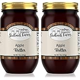Redhawk Farms Apple Butter - Fruit Spread - Non-GMO Amish Apple Butter Spread - Homemade Jams, Jellies, &amp; Preserves - (16 oz, Pack of 2)
