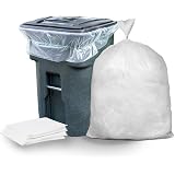 Heavy Duty Trash Bags - 95-96 Gallon, 61"x68", 25 Count, Black