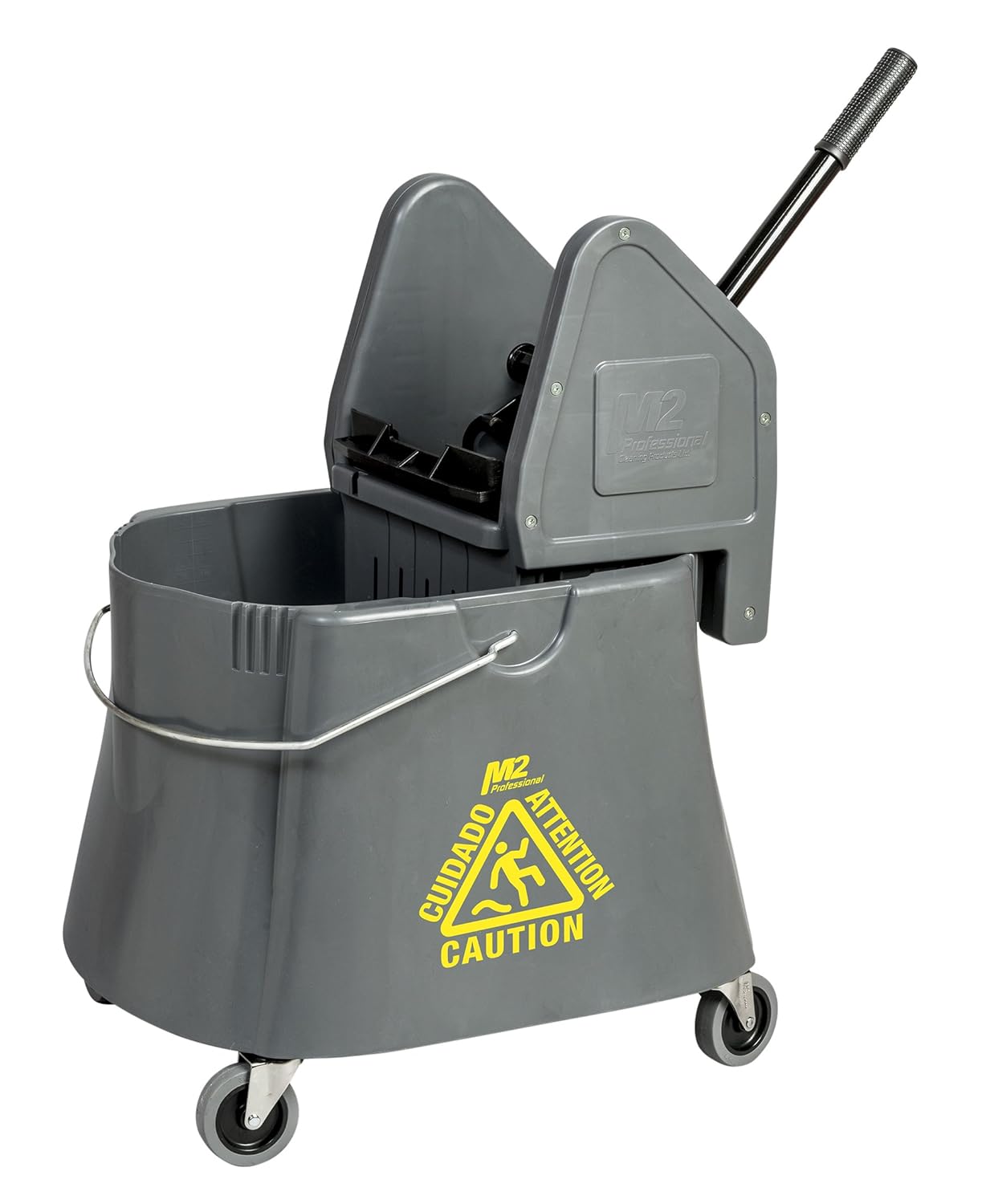 Buckets Yellow M2 Professional 40 Qt/30 L Elephant Foot Mop Bucket with