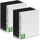 XBGG 2 Pack C545 HEPA Replacement Filter S Compatible with Winix C545 Air Purifier, Replaces Part 1712-0096-00 and 2522-0058-00, 2 HEPA Filter + 8 Pre-Filters