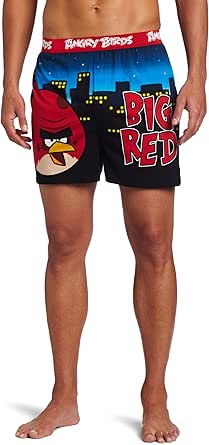 Briefly Stated Men's Big Red Angry Bird Boxer