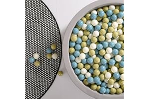 GOGOSO Cream Ball Pit Balls 100 Balls, 2.2 Inch Ball Pool Balls for Baby Fun Toys, Different Shaped for Toddler Ball Pit, Boys Girl Kids Birthday, Tent,Slides