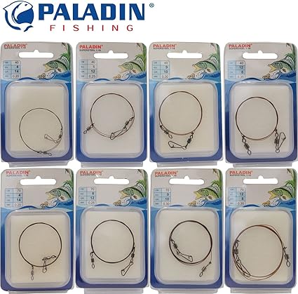 Supersteel Stahlvorfach mit Wirbel 1*19 fädig, Spinnvorfach für Hecht