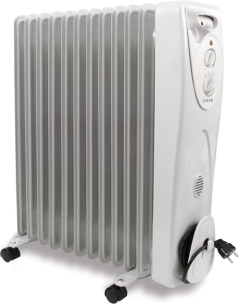 HJM 824 RADIADOR DE ACEITE, 2500 W, Color blanco: Amazon.es: Hogar