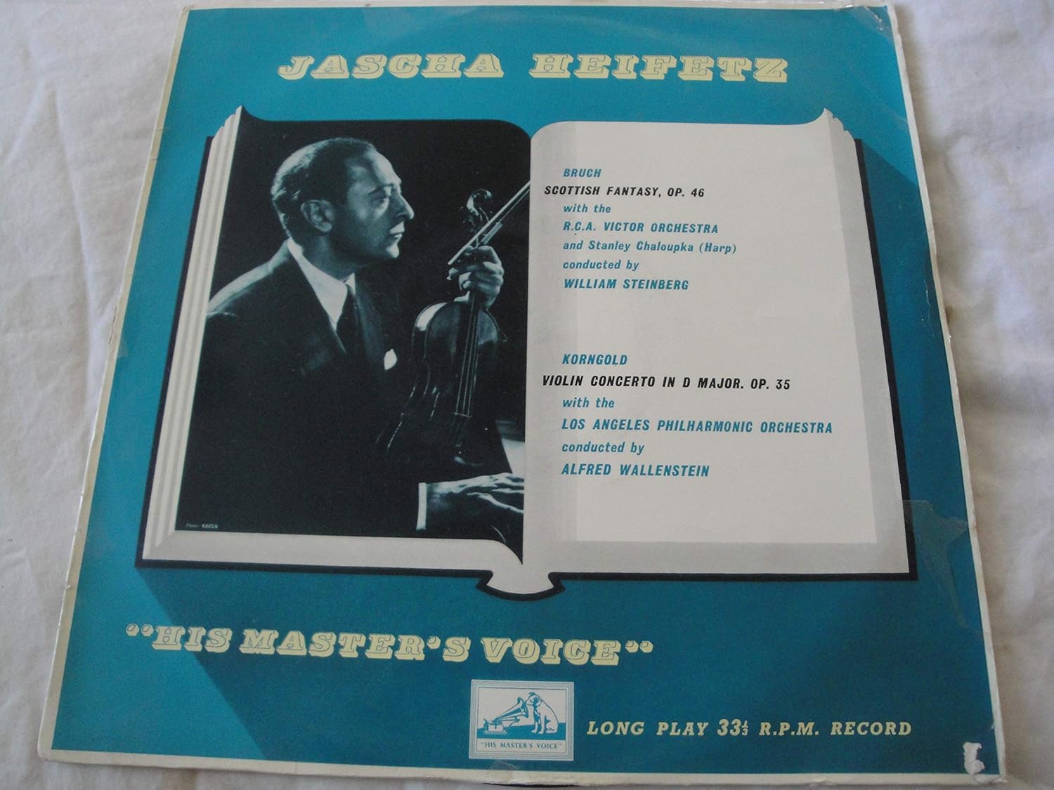 Jascha Heifetz Max Bruch Erich Korngold Jascha Heifetz Bruch