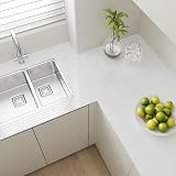Hode White High Gloss Vinyl Wrap 30cm x 3m Self Adhesive Wallpaper view 4