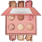 LAURA GELLER NEW YORK Cheek to Chic Tropical Glow Baked Face Palette | Includes 2 Blushes, 2 Bronzers and 2 Radiant Highlighters