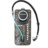 Trailflow-88TZ Hydration Bladder by Mazama Designs. Leakproof, Easy to Clean and Fill Water Reservoir BPA Free, Fits Most Hydration Backpacks. Great for Running Hiking Camping Cycling. (3L)