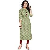 Rajnandini Women's Pure Cambric Cotton Jaipuri Block Printed Kurti (JOPLJPR68C-Orange)