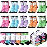 Cutecrop 10 Pairs Teacher Socks Gift Composition Notebook Socks Colorful Winter Gift for Women Men Composition Notebook Themed Teacher Appreciation Day Party Favor