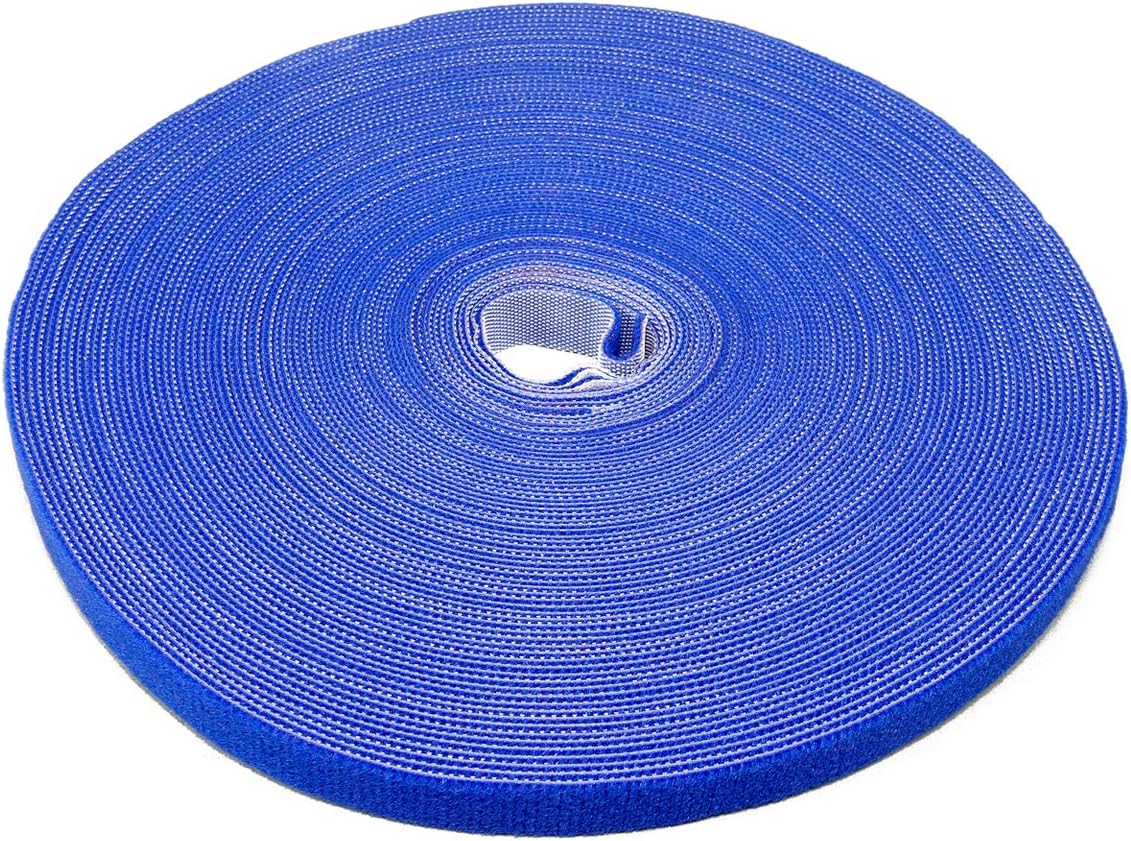 LABEL THE CABLE Roll of Double-Sided Hook and Loop Tape, Cable Ties Roll for Perfect Cable Management, Velour Quality