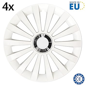 Set 4 piezas Tapacubos MERIDIAN RING, blanco (14")