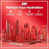 Ion8 Lightweight Steel Kids Water Bottle 400ml Red Leak Proof view 7