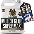 PetraMax Mulch Glue for Landscaping - Max Concentrate, Weed Barrier, Non-Toxic Pea Gravel Binder, Rock & Gravel Stabilizer, Dries Clear (Super, 1G)