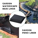 PALUDO Pond Liner 2M x 2M HDPE Black Heavy Duty Underlay Garden Ponds view 4